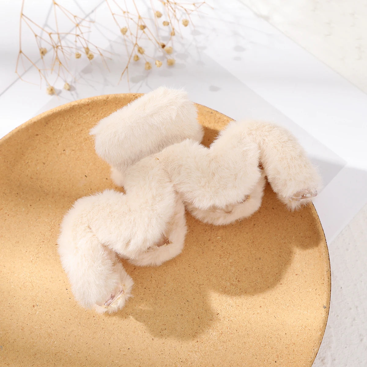 Pinzas para el cabello de peluche