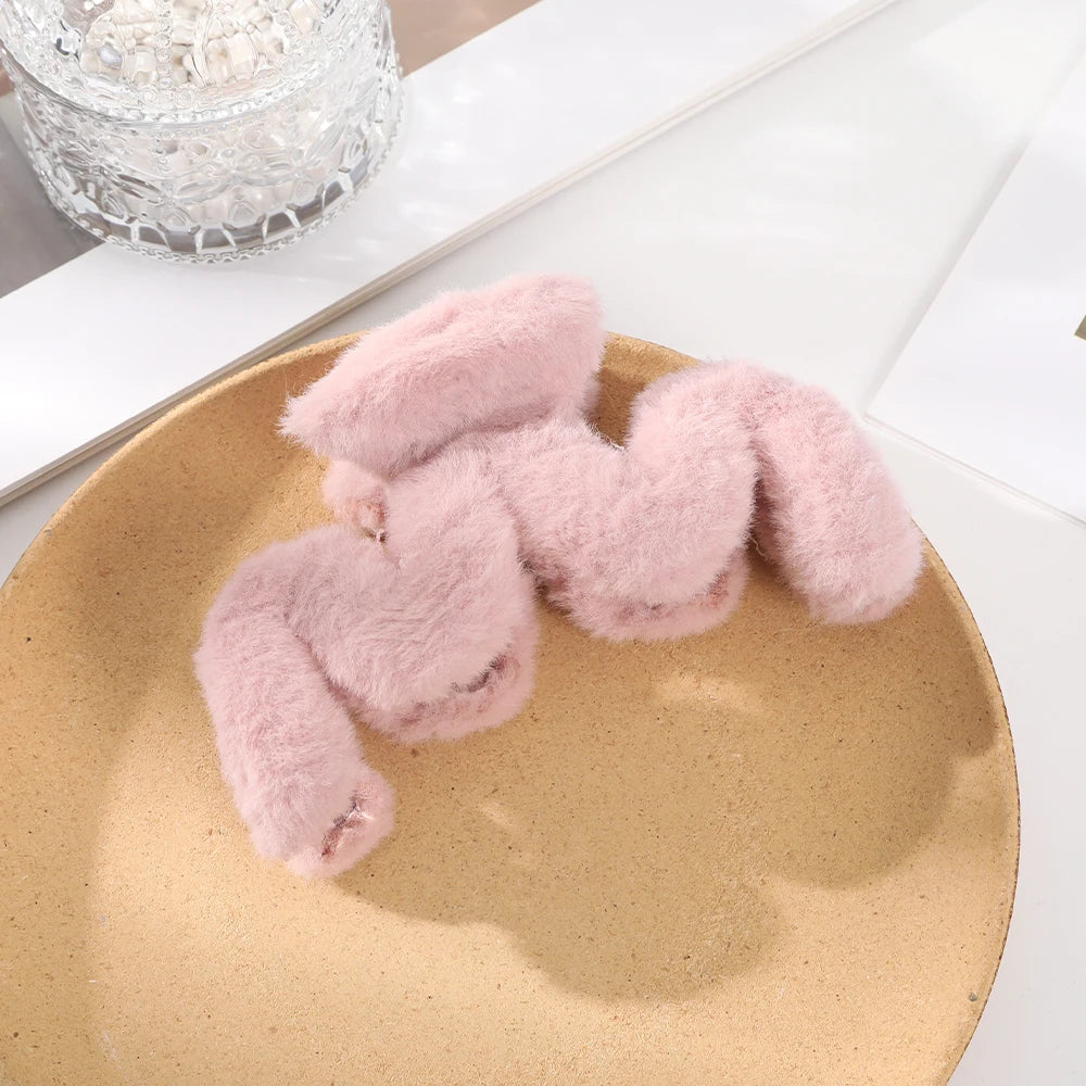 Pinzas para el cabello de peluche