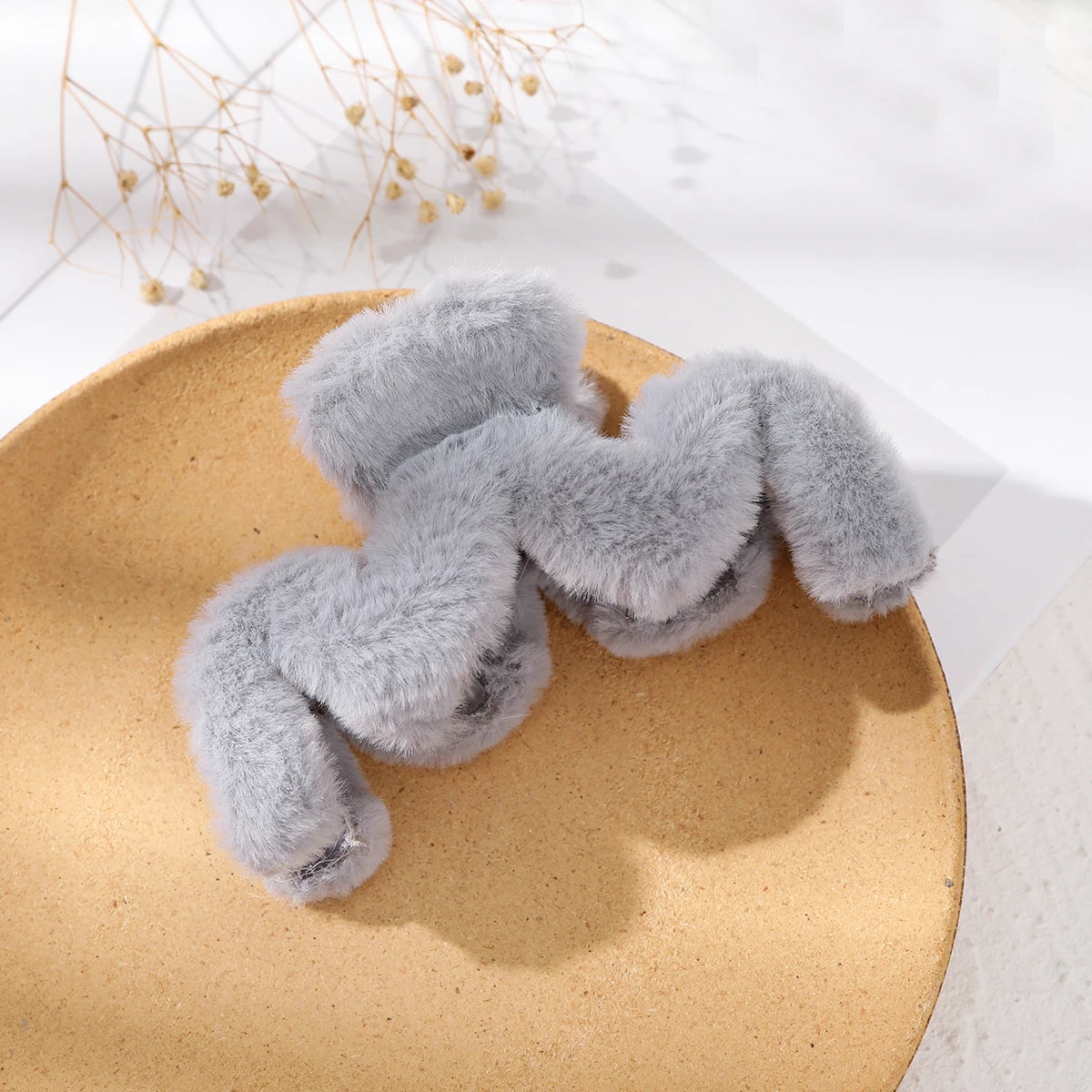 Pinzas para el cabello de peluche
