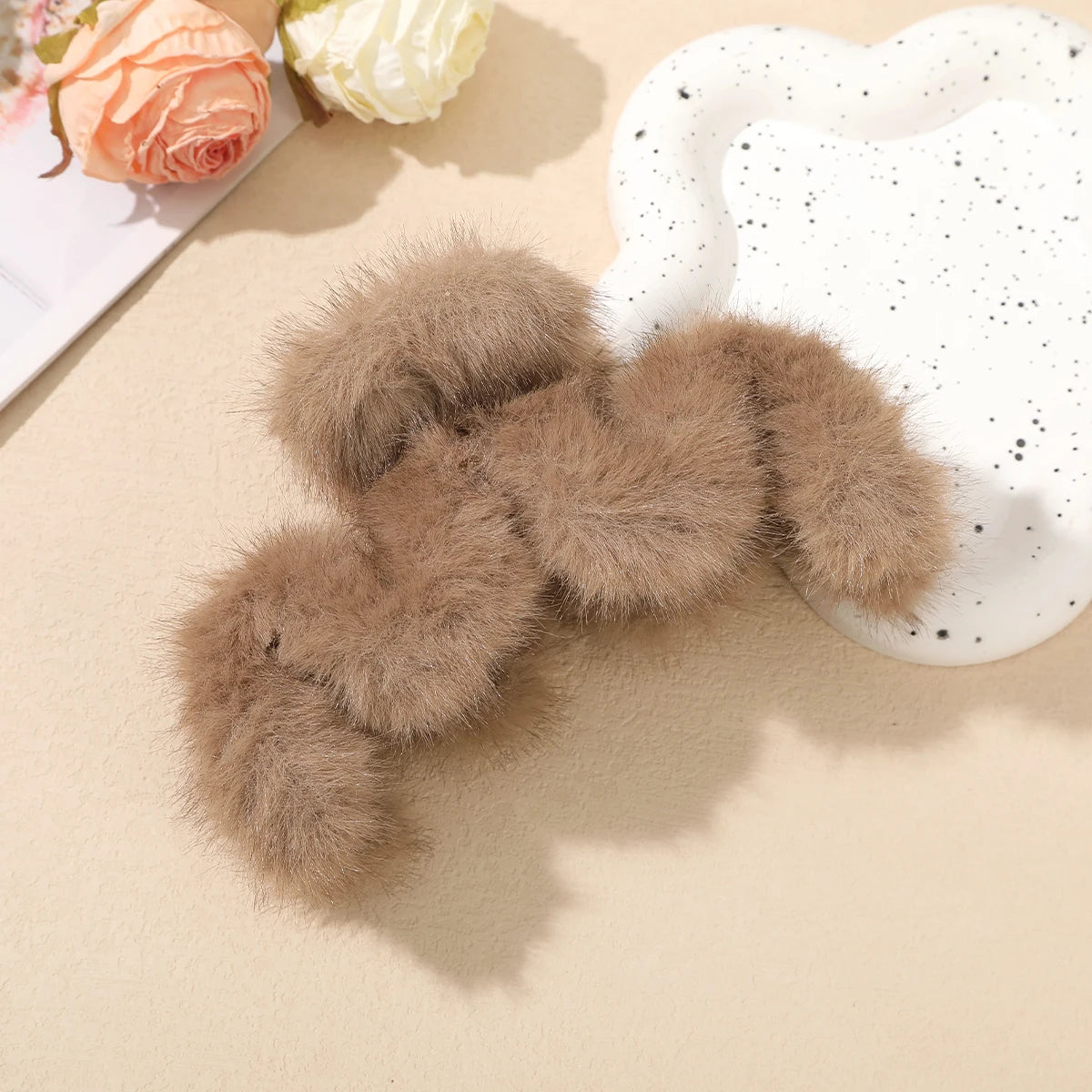 Pinzas para el cabello de peluche