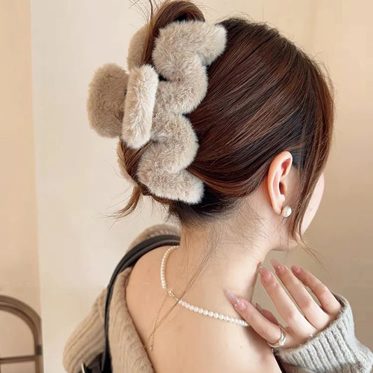 Pinzas para el cabello de peluche